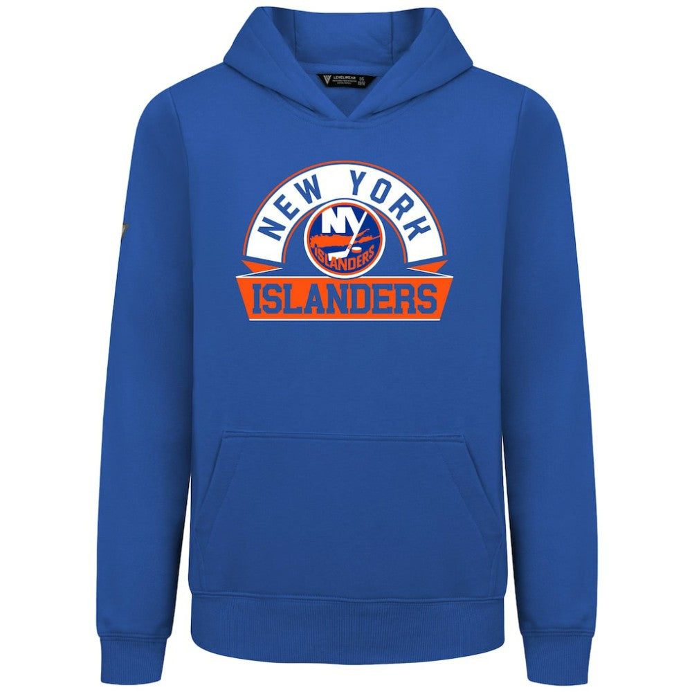 New York Islanders Levelwear Youth Podium Banner Arch Pullover Hoodie - Royal | US 203146477