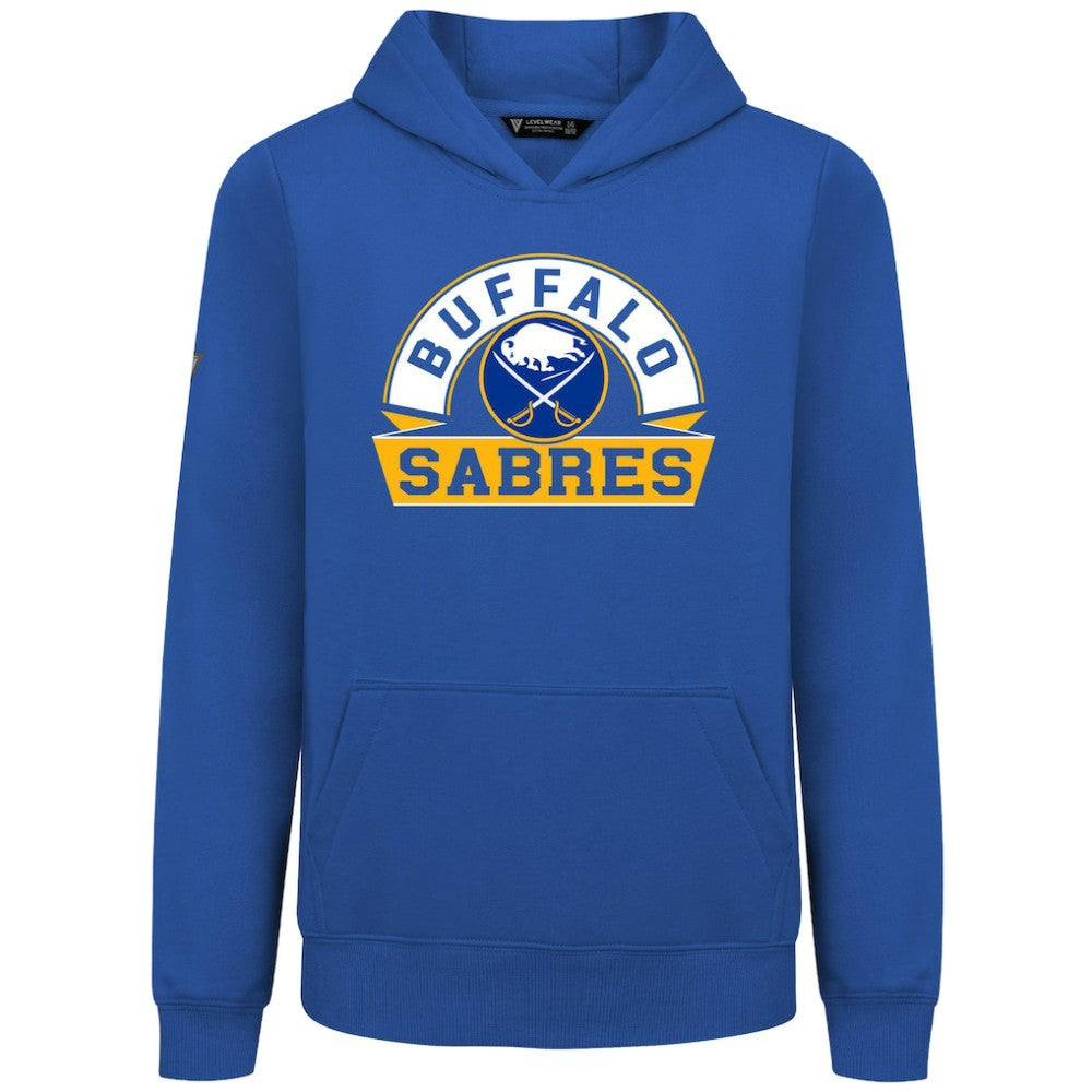 Buffalo Sabres Levelwear Youth Podium Banner Arch Pullover Hoodie - Royal | US 203146478