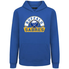 Buffalo Sabres Levelwear Youth Podium Banner Arch Pullover Hoodie - Royal | US 203146478