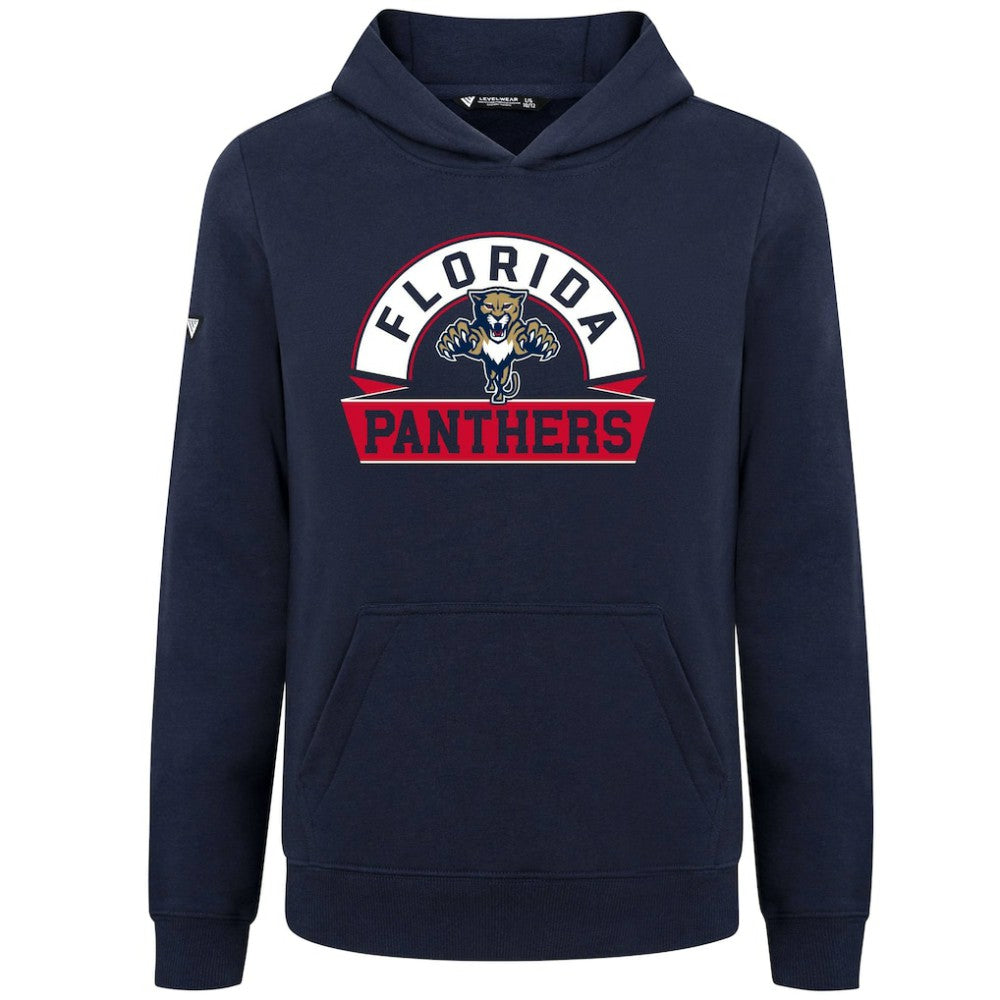 Florida Panthers Levelwear Youth Podium Banner Arch Pullover Hoodie - Navy | US 203146481