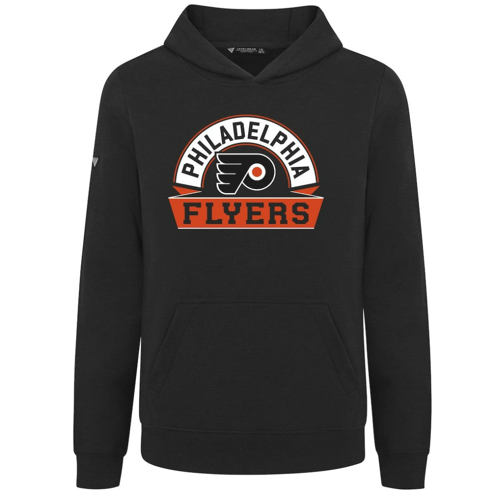 Philadelphia Flyers Levelwear Youth Podium Banner Arch Pullover Hoodie - Black | US 203146483