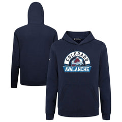 Colorado Avalanche Levelwear Youth Podium Banner Arch Pullover Hoodie - Navy | US 203146487