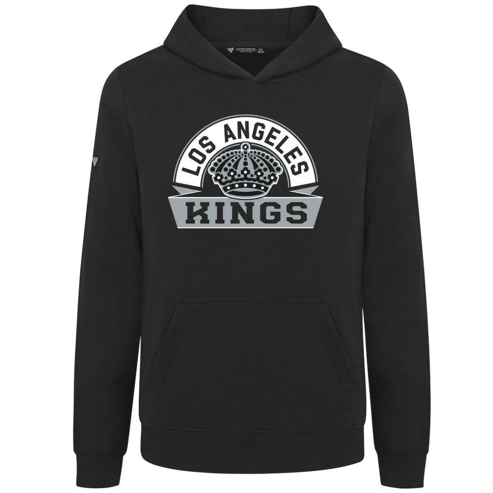 Los Angeles Kings Levelwear Youth Podium Banner Arch Pullover Hoodie - Black | US 203146488
