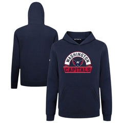 Washington Capitals Levelwear Youth Podium Banner Arch Pullover Hoodie - Navy | US 203146490