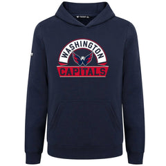 Washington Capitals Levelwear Youth Podium Banner Arch Pullover Hoodie - Navy | US 203146490