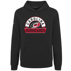 Carolina Hurricanes Levelwear Youth Podium Banner Arch Pullover Hoodie - Black | US 203146492