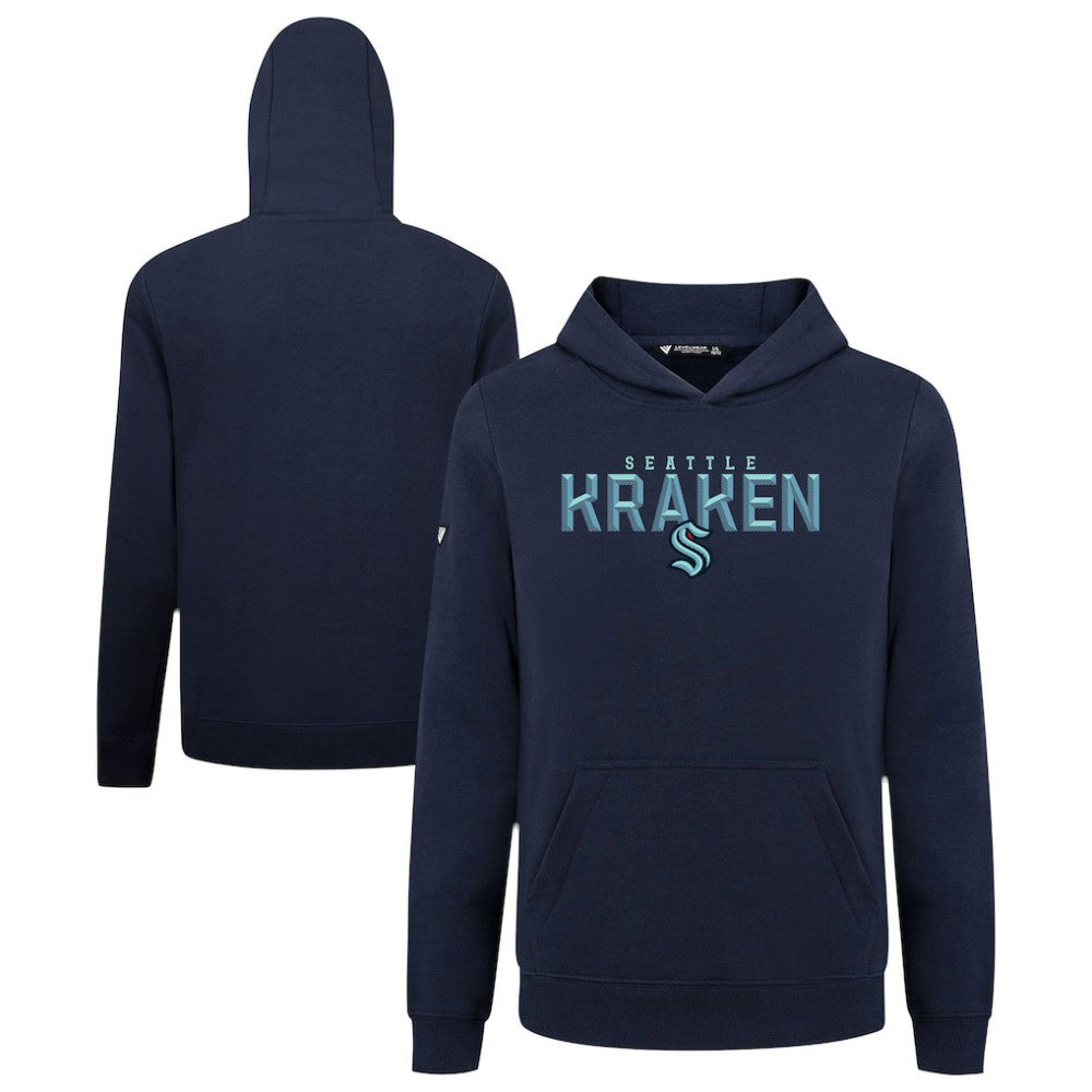 Seattle Kraken Levelwear Youth Podium Carve Pullover Hoodie - Navy | US 203146496