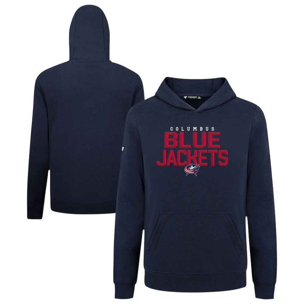 Columbus Blue Jackets Levelwear Youth Podium Carve Pullover Hoodie - Navy | US 203146502