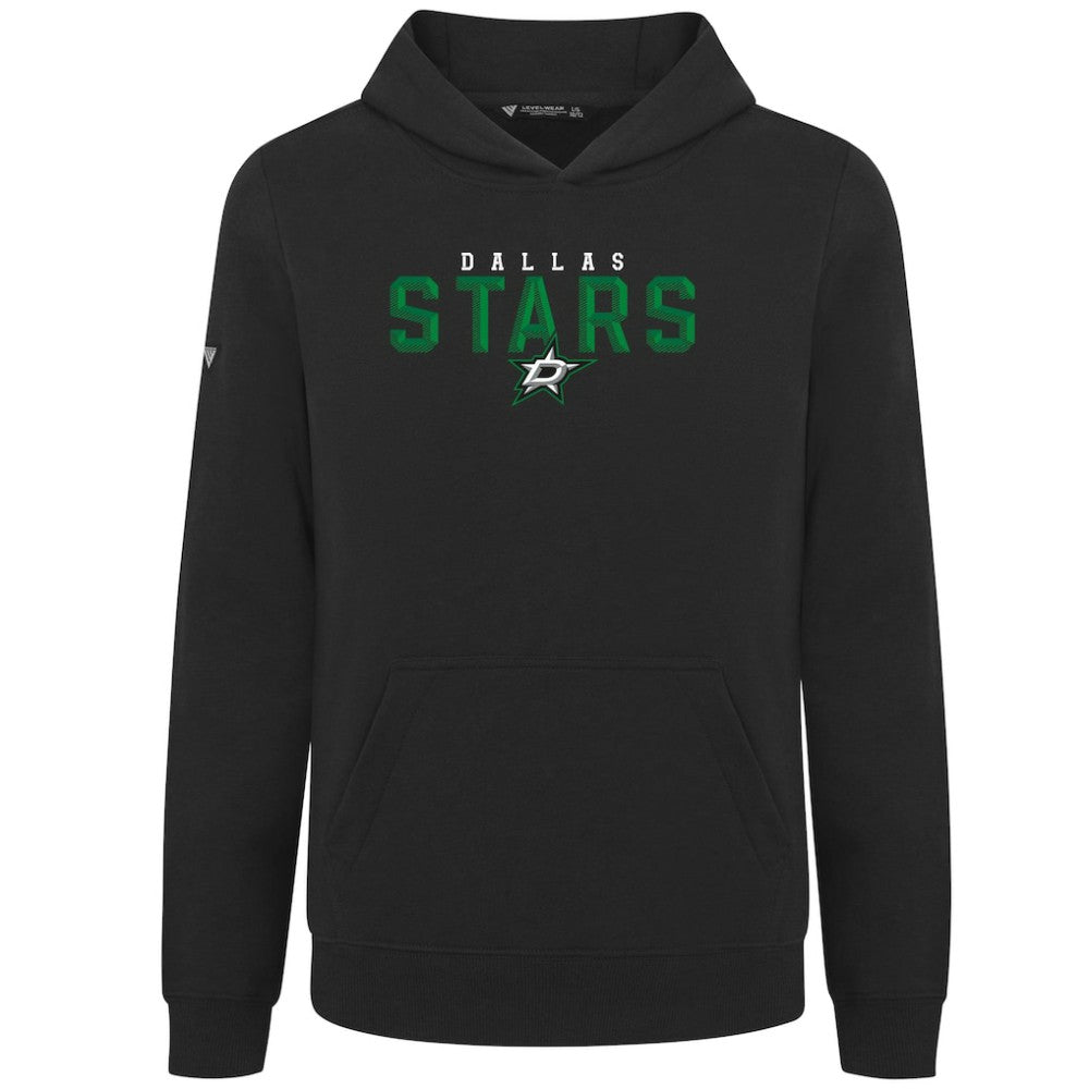 Dallas Stars Levelwear Youth Podium Carve Pullover Hoodie - Black | US 203146503