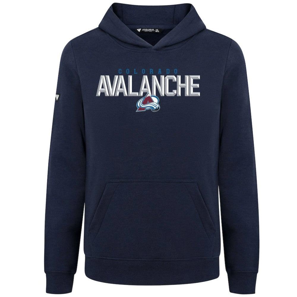 Colorado Avalanche Levelwear Youth Podium Carve Pullover Hoodie - Navy | US 203146506