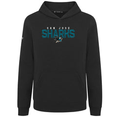 San Jose Sharks Levelwear Youth Podium Carve Pullover Hoodie - Black | US 203146507