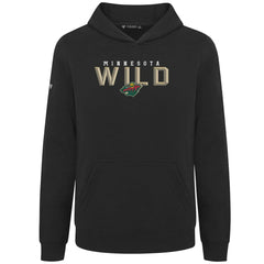 Minnesota Wild Levelwear Youth Podium Carve Pullover Hoodie - Black | US 203146508