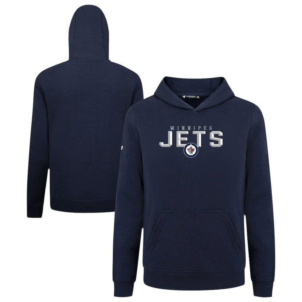 Winnipeg Jets Levelwear Youth Podium Carve Pullover Hoodie - Navy | US 203146509