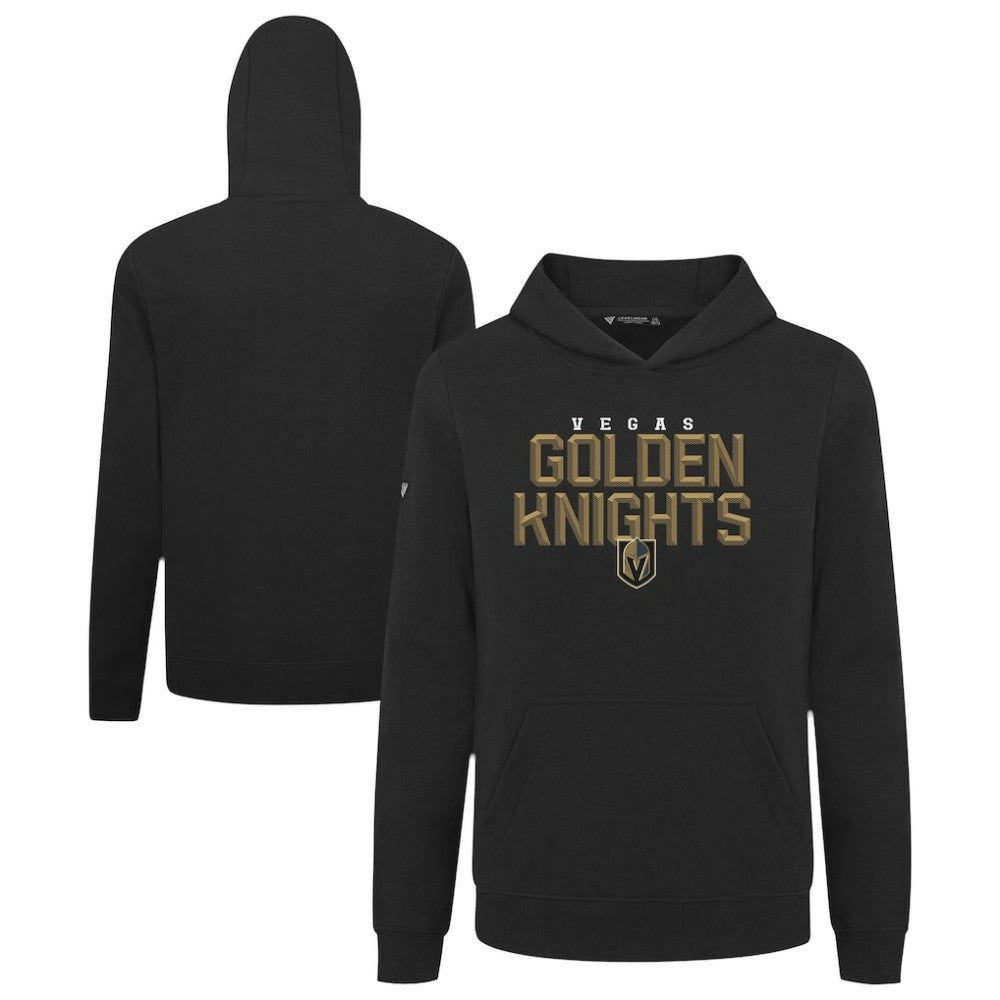 Vegas Golden Knights Levelwear Youth Podium Carve Pullover Hoodie - Black | US 203146510
