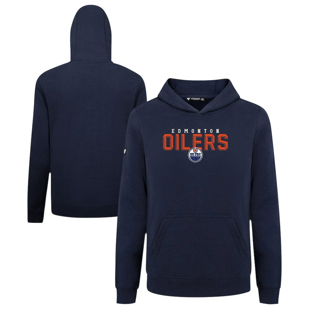 Edmonton Oilers Levelwear Youth Podium Carve Pullover Hoodie - Navy | US 203146511