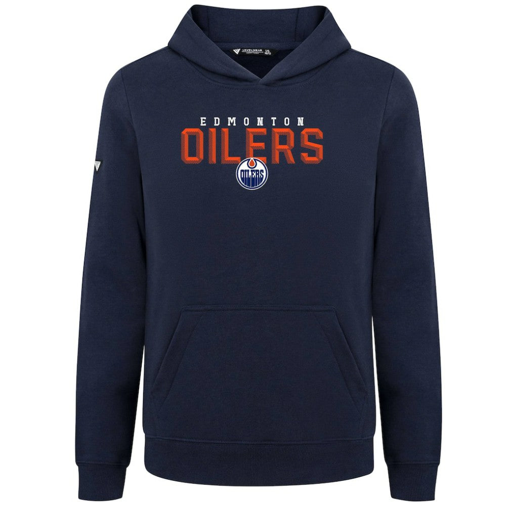 Edmonton Oilers Levelwear Youth Podium Carve Pullover Hoodie - Navy | US 203146511