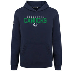 Vancouver Canucks Levelwear Youth Podium Carve Pullover Hoodie - Navy | US 203146515