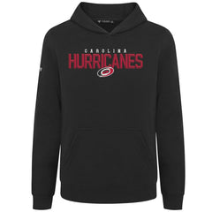 Carolina Hurricanes Levelwear Youth Podium Carve Pullover Hoodie - Black | US 203146516