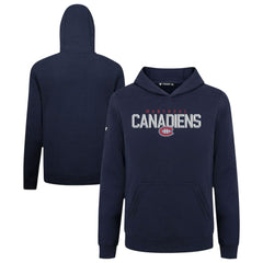 Montreal Canadiens Levelwear Youth Podium Carve Pullover Hoodie - Navy | US 203146517