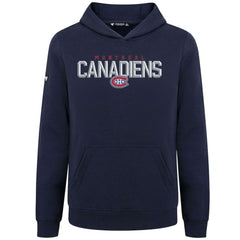 Montreal Canadiens Levelwear Youth Podium Carve Pullover Hoodie - Navy | US 203146517