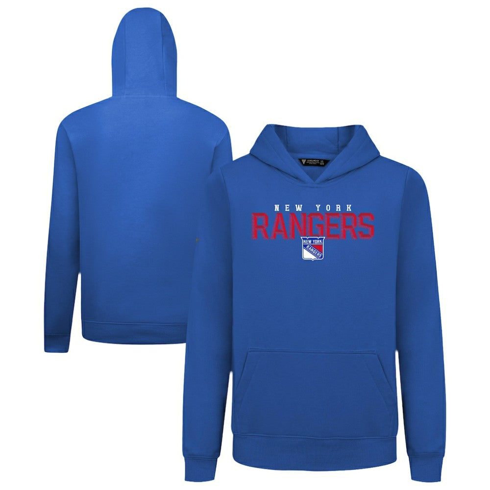 New York Rangers Levelwear Youth Podium Carve Pullover Hoodie - Royal | US 203146522