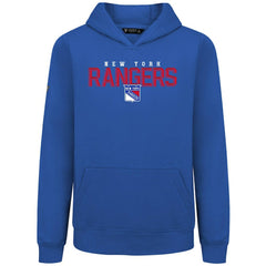 New York Rangers Levelwear Youth Podium Carve Pullover Hoodie - Royal | US 203146522