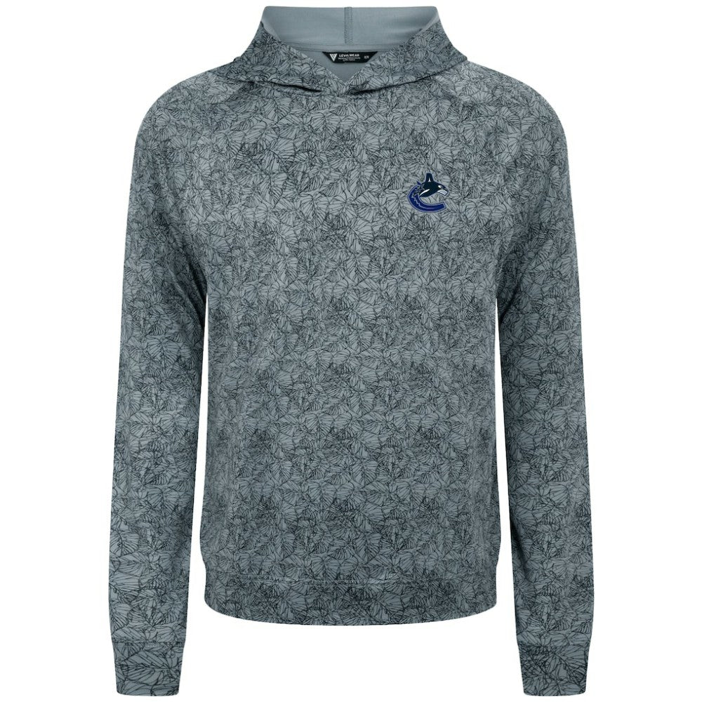 Vancouver Canucks Levelwear Albatross Raglan Pullover Hoodie - Gray | US 203146584