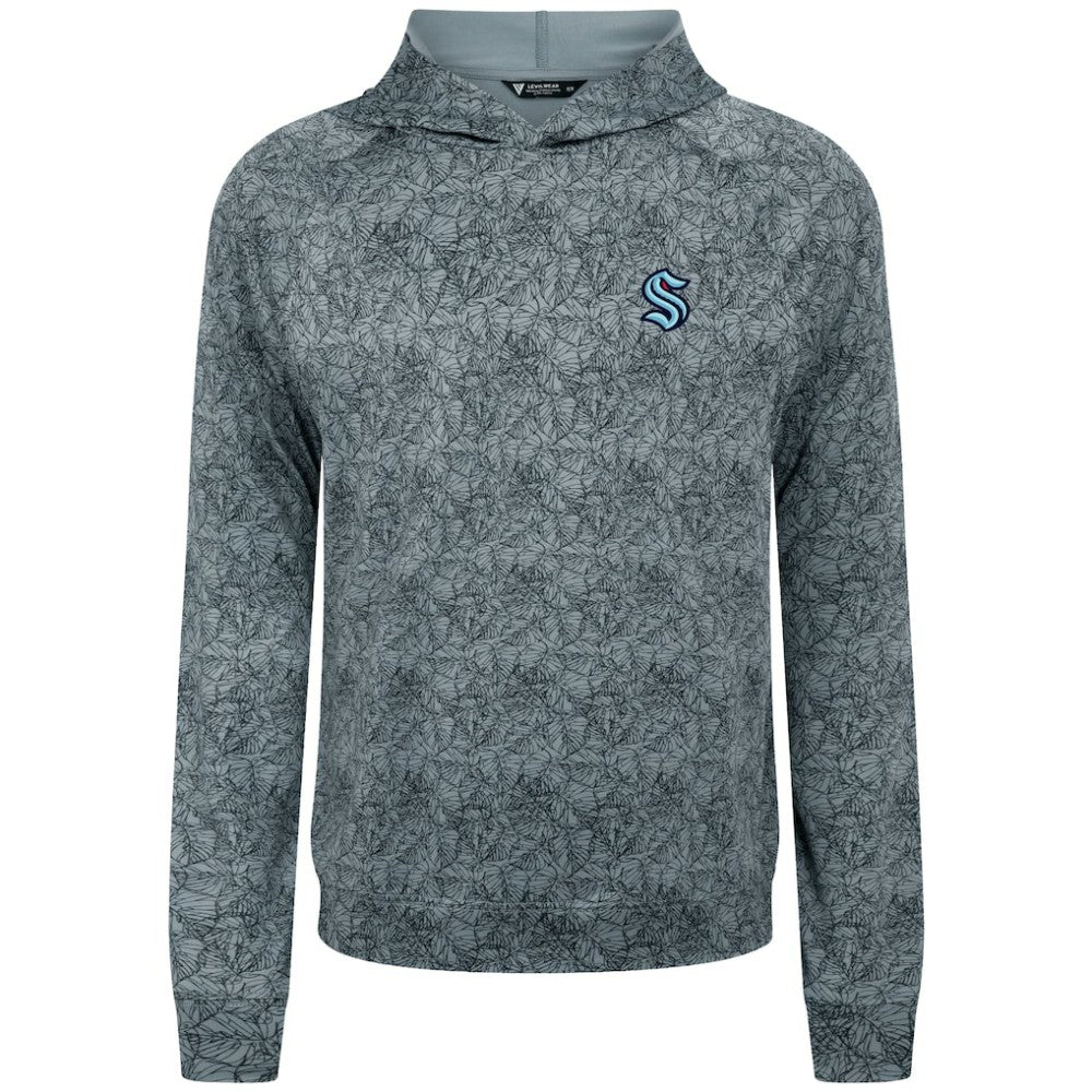 Seattle Kraken Levelwear Albatross Raglan Pullover Hoodie - Gray | US 203146589