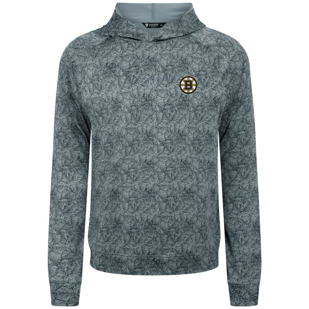Boston Bruins Levelwear Albatross Raglan Pullover Hoodie - Gray | US 203146590