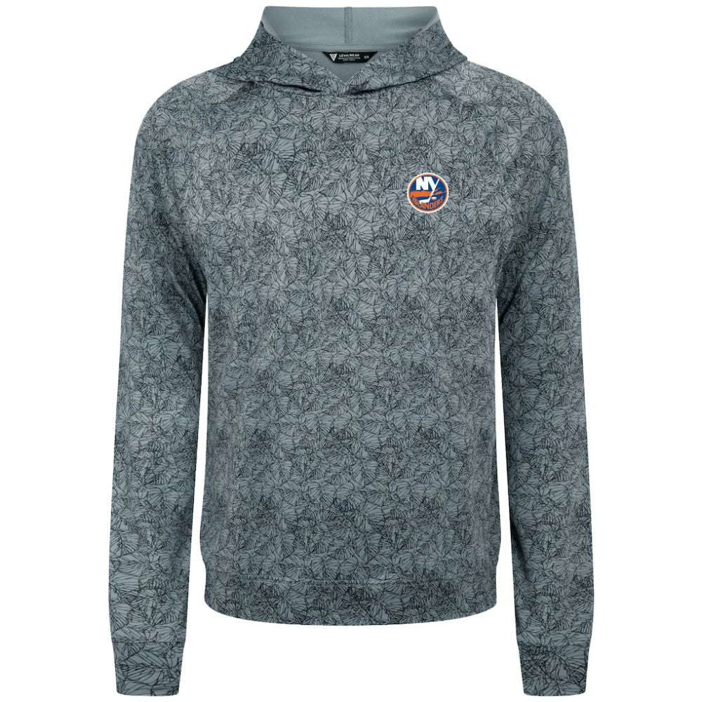 New York Islanders Levelwear Albatross Raglan Pullover Hoodie - Gray | US 203146598