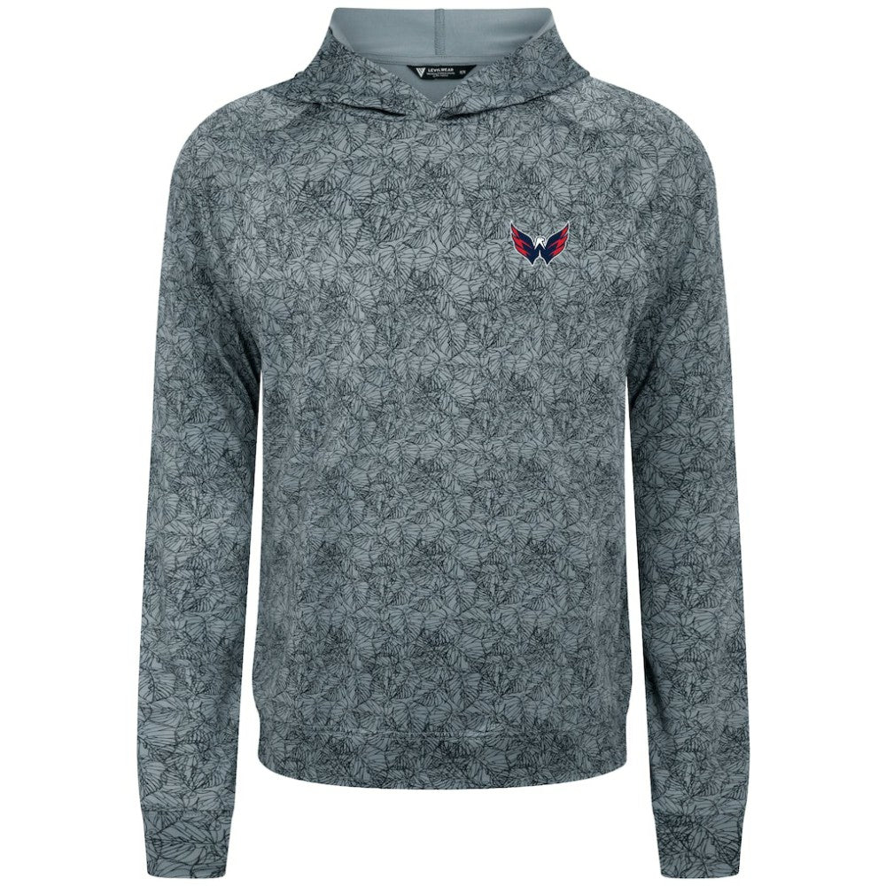 Washington Capitals Levelwear Albatross Raglan Pullover Hoodie - Gray | US 203146600