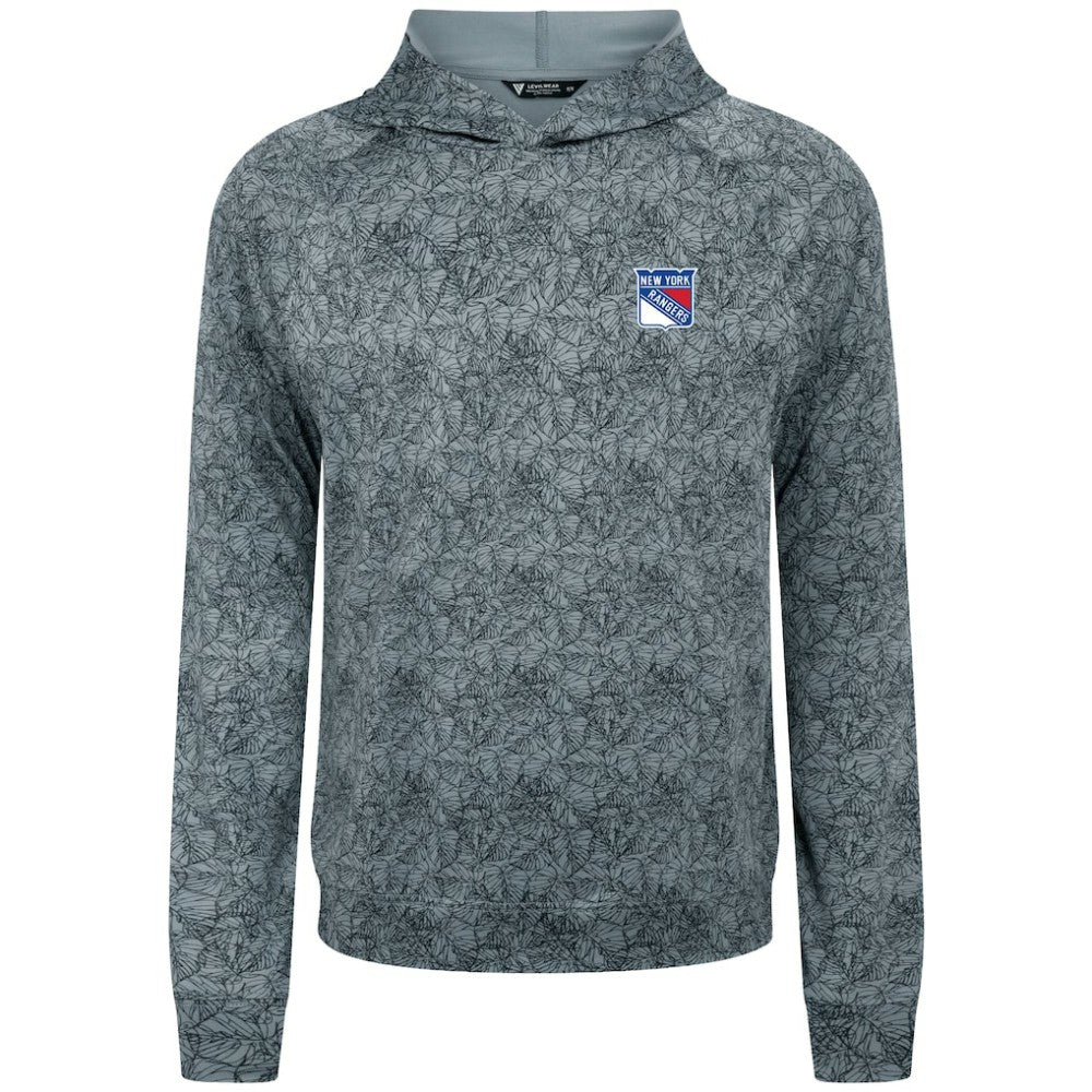 New York Rangers Levelwear Albatross Raglan Pullover Hoodie - Gray | US 203146602