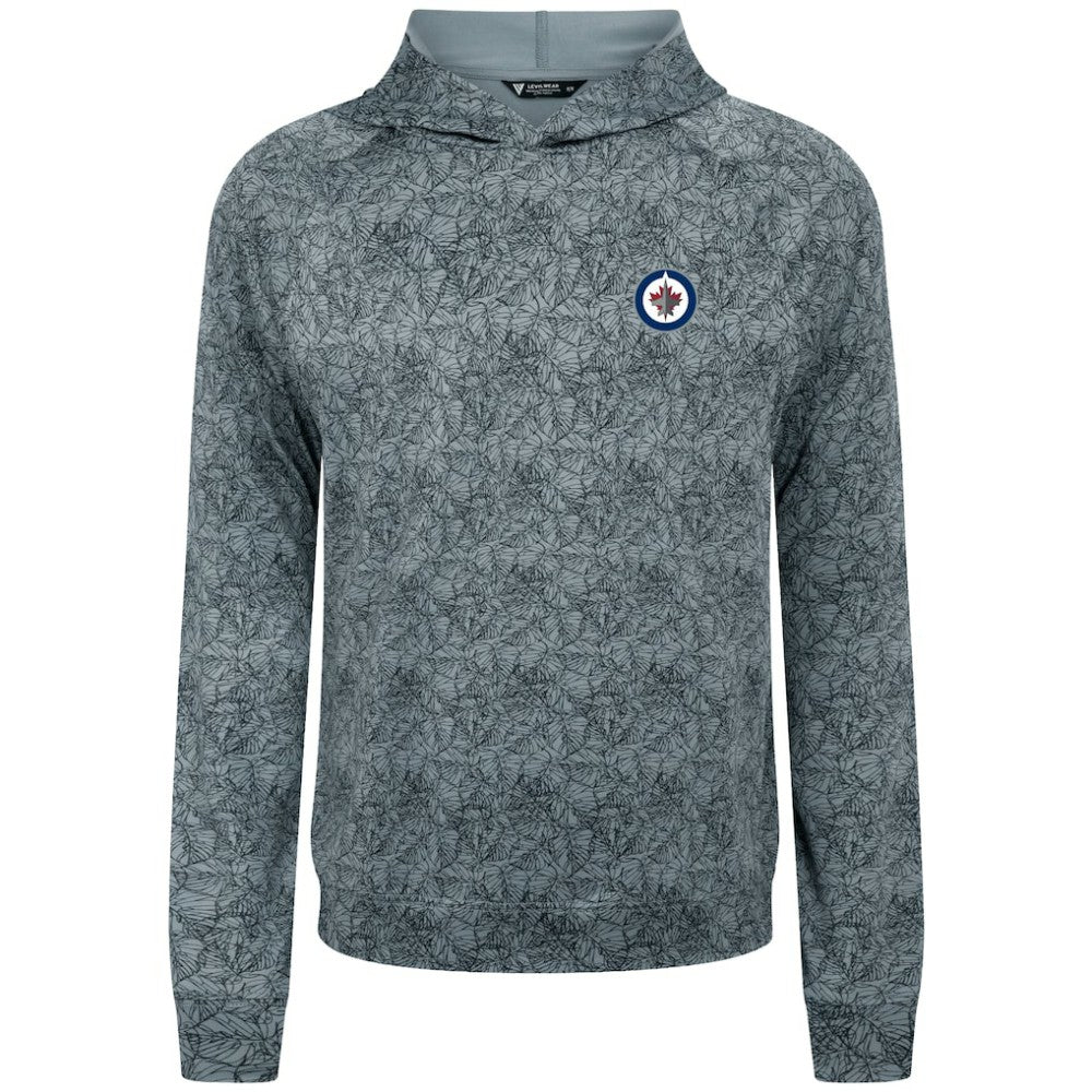 Winnipeg Jets Levelwear Albatross Raglan Pullover Hoodie - Gray | US 203146606