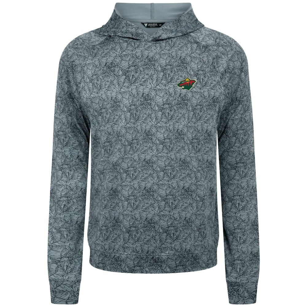 Minnesota Wild Levelwear Albatross Raglan Pullover Hoodie - Gray | US 203146607