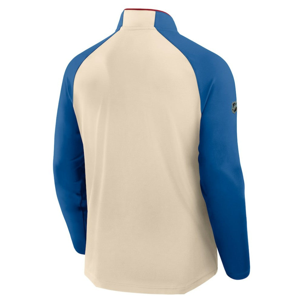 New York Rangers Fanatics 2026 NHL Winter Classic Authentic Pro Quarter-Zip - Natural | US 203148087