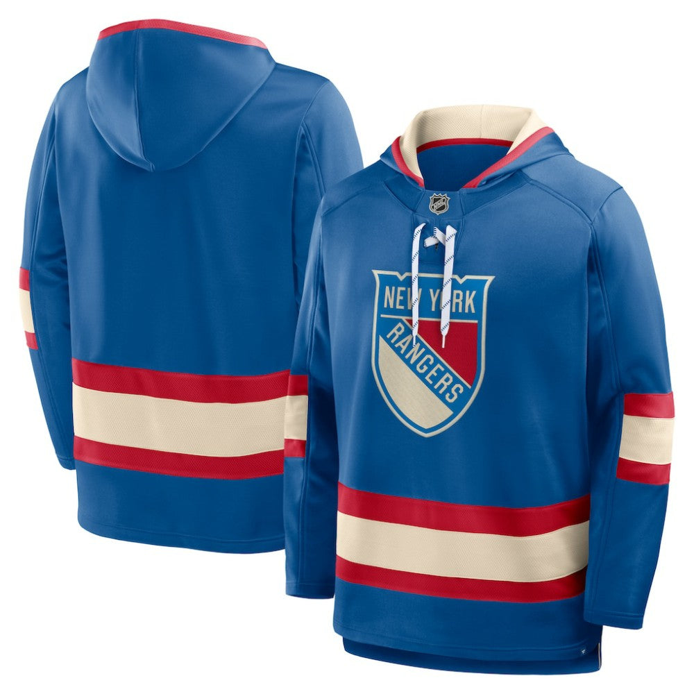 New York Rangers Fanatics 2026 NHL Winter Classic Lace Collar Hoodie - Blue | US 203148092
