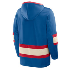 New York Rangers Fanatics 2026 NHL Winter Classic Lace Collar Hoodie - Blue | US 203148092