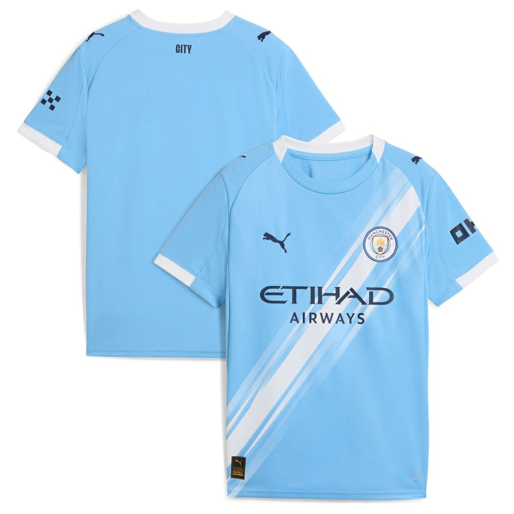 Manchester City Youth 2025/26 Home Replica Jersey Sky Blue - Puma