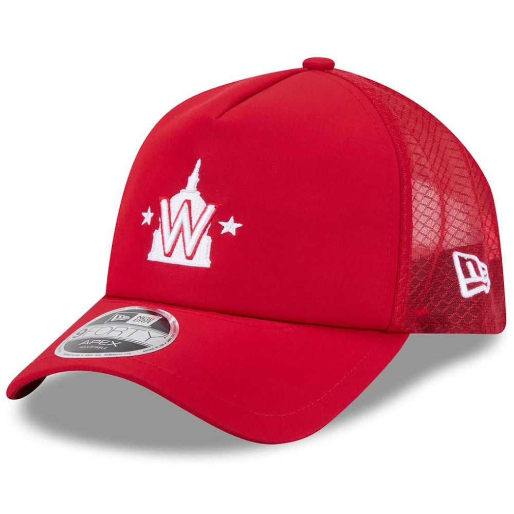Washington Nationals New Era 2026 Batting Practice Alternate Apex 9FORTY Adjustable Hat - Red Hats