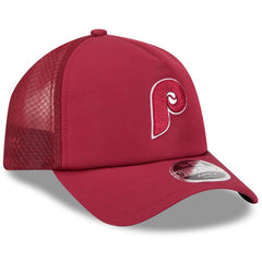 Philadelphia Phillies New Era 2026 Batting Practice Alternate Apex 9FORTY Adjustable Hat - Maroon Hats