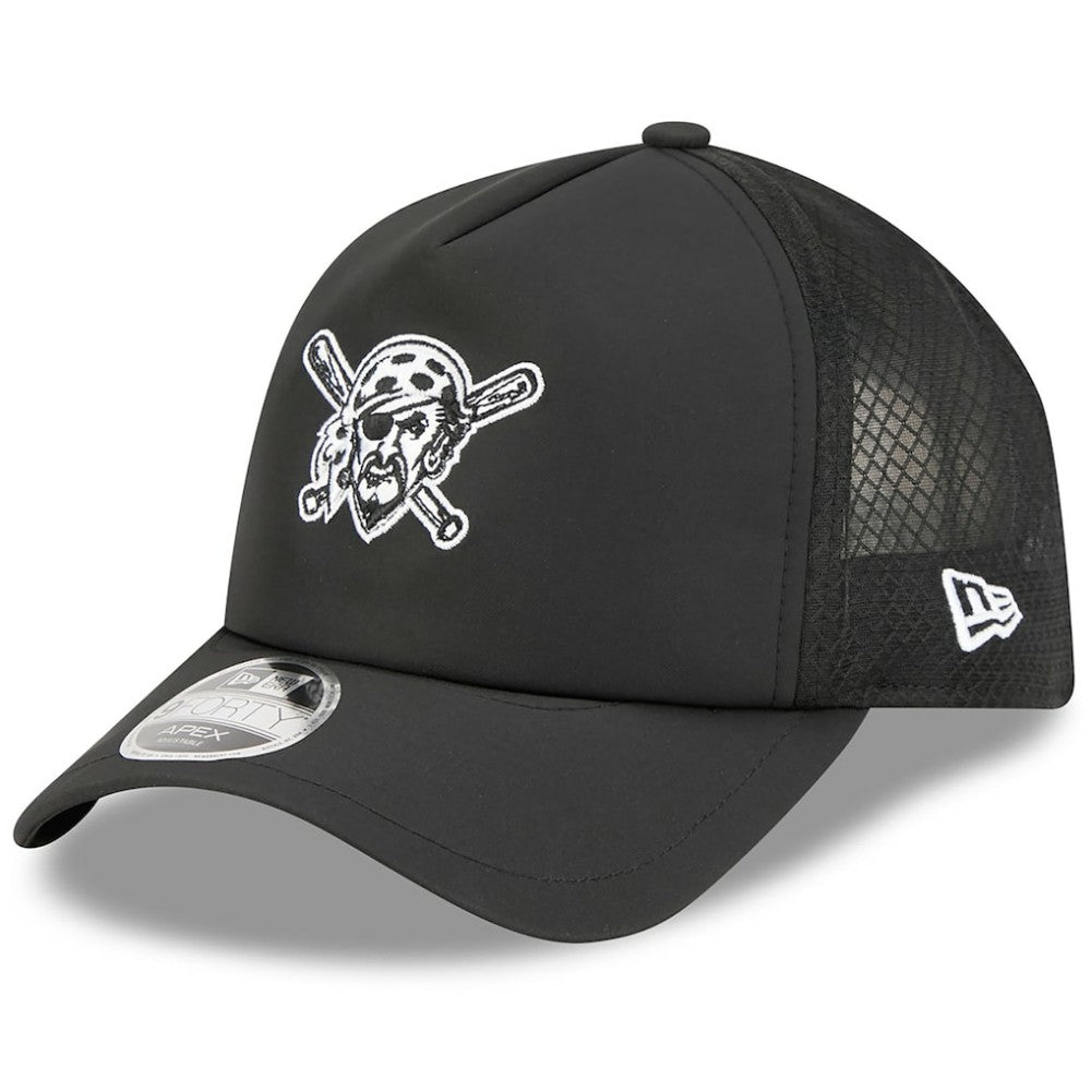 Pittsburgh Pirates New Era 2026 Batting Practice Alternate Apex 9FORTY Adjustable Hat - Black Hats