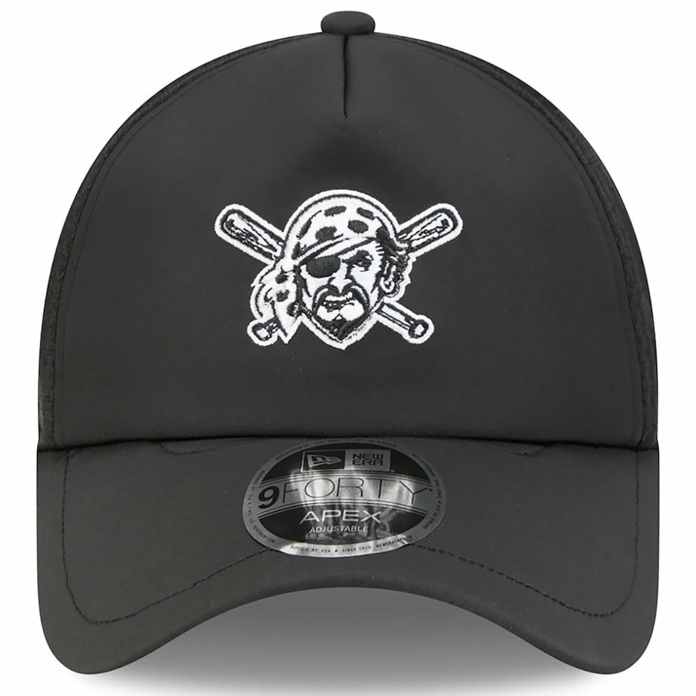 Pittsburgh Pirates New Era 2026 Batting Practice Alternate Apex 9FORTY Adjustable Hat - Black Hats