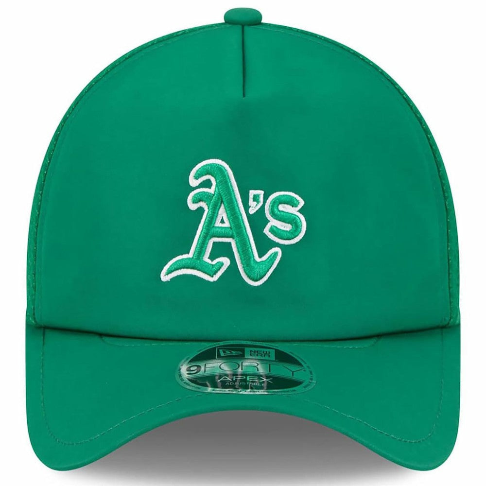 Athletics New Era 2026 Batting Practice Alternate Apex 9FORTY Adjustable Hat - Kelly Green Hats
