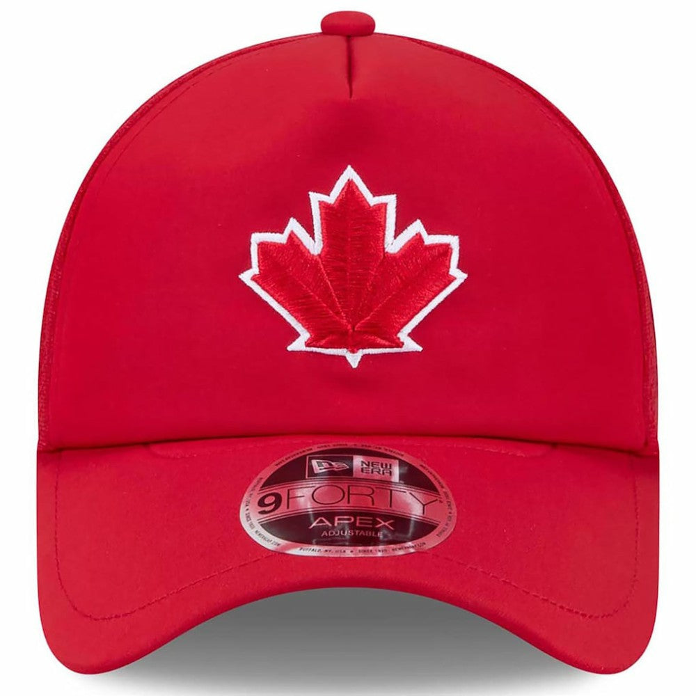 Toronto Blue Jays New Era 2026 Batting Practice Alternate Apex 9FORTY Adjustable Hat - Red Hats