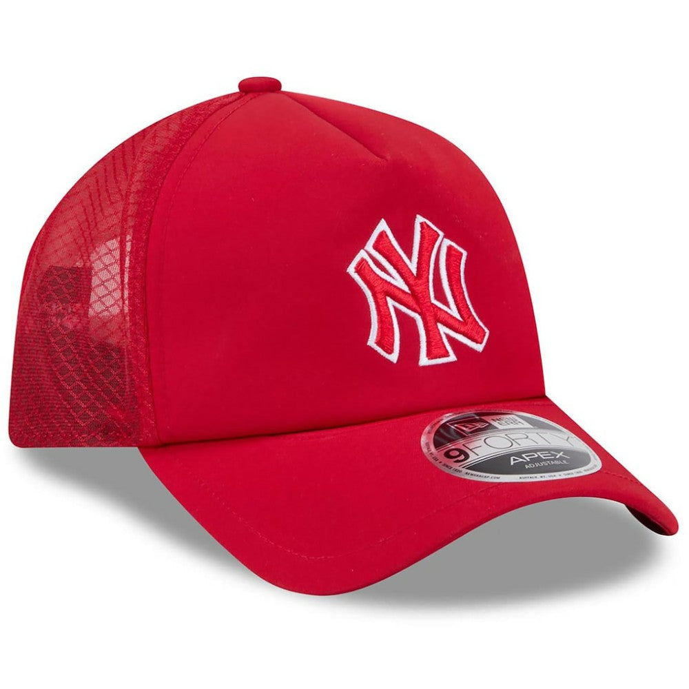 New York Yankees New Era 2026 Batting Practice Alternate Apex 9FORTY Adjustable Hat - Red Hats