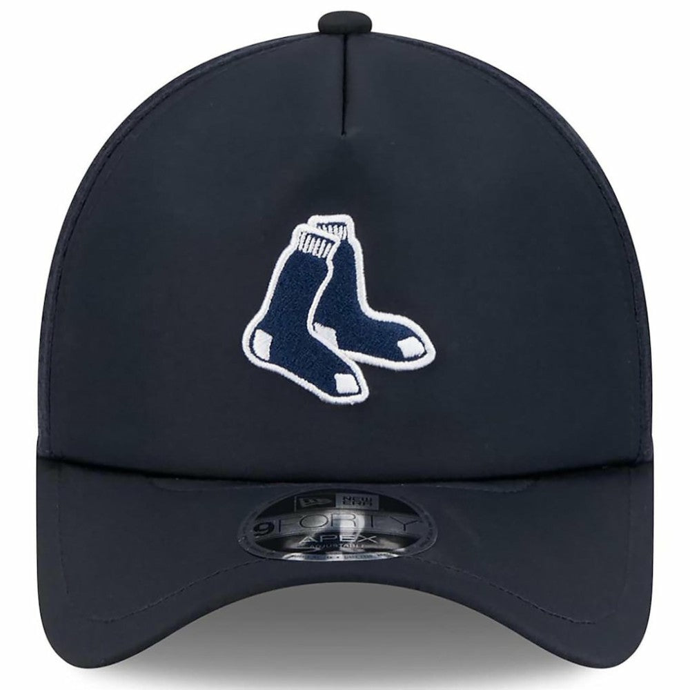Boston Red Sox New Era 2026 Batting Practice Alternate Apex 9FORTY Adjustable Hat - Navy Hats
