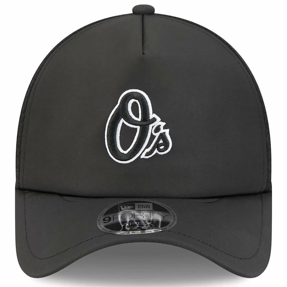 Baltimore Orioles New Era 2026 Batting Practice Alternate Apex 9FORTY Adjustable Hat - Black Hats