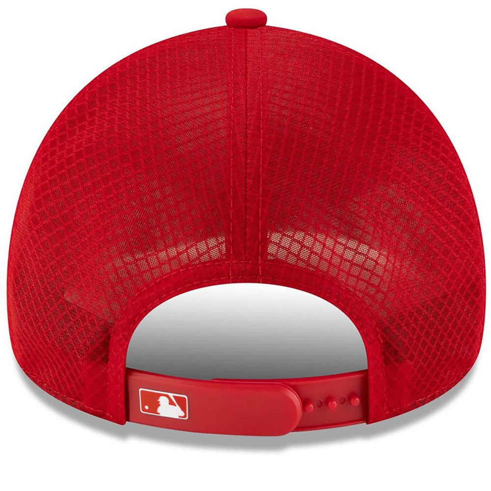 Los Angeles Angels New Era 2026 Batting Practice Alternate Apex 9FORTY Adjustable Hat - Red Hats