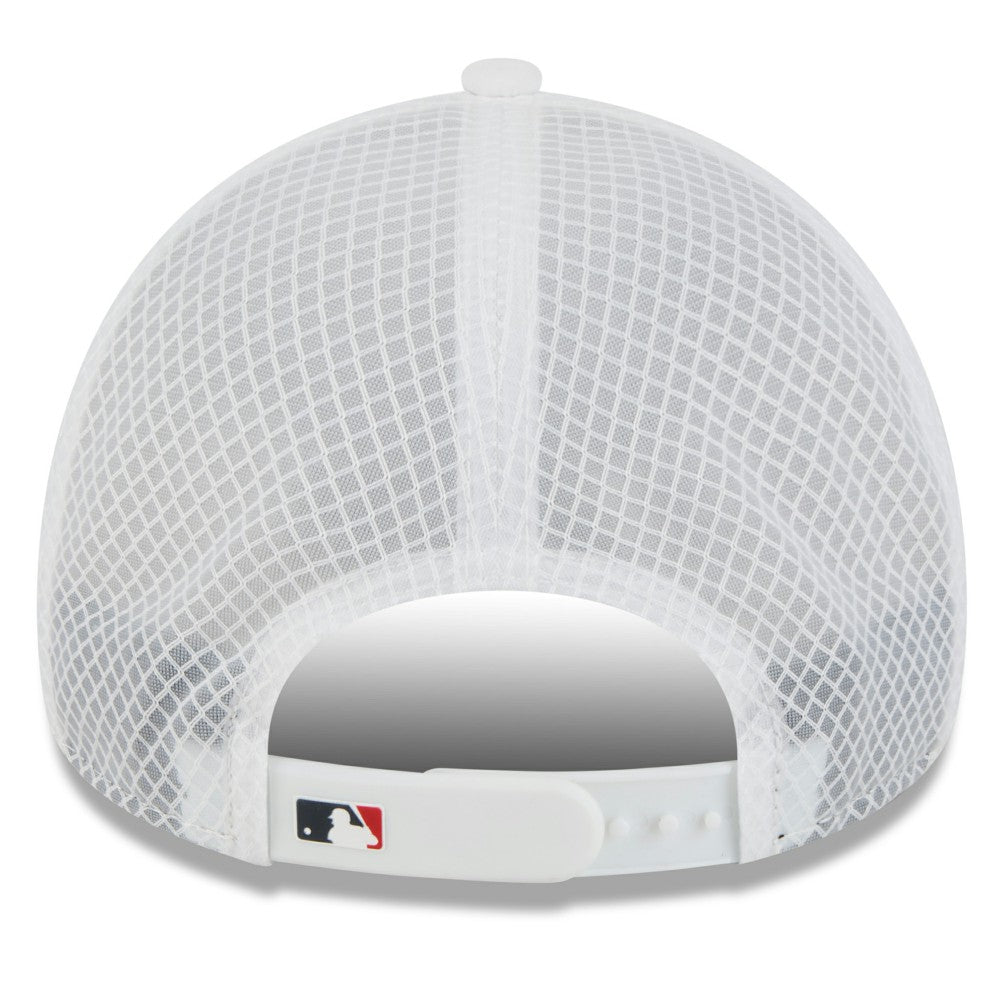 Cleveland Guardians New Era 2026 Batting Practice Apex 9FORTY Adjustable Trucker Hat - White Hats