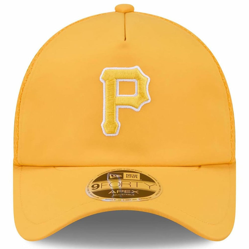 Pittsburgh Pirates New Era 2026 Batting Practice Apex 9FORTY Adjustable Trucker Hat - Gold Hats